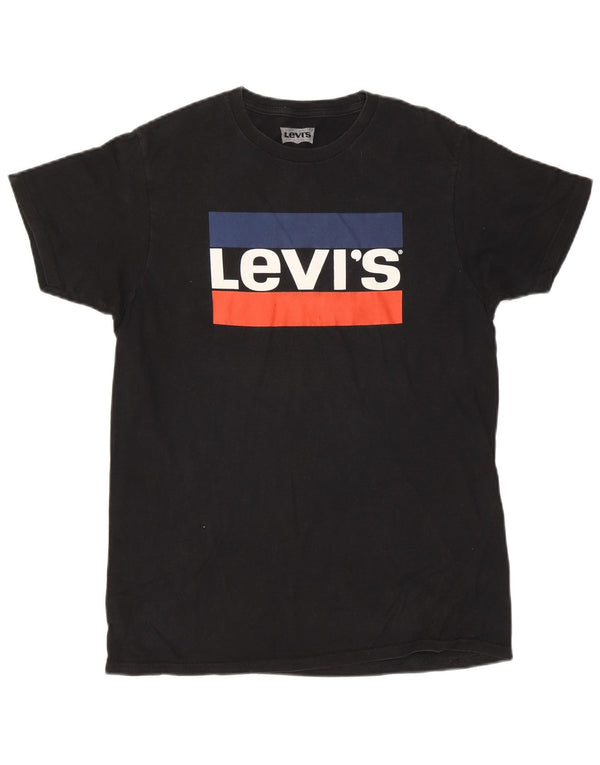 Męski T-shirt z grafiką Levi's, średni czarny