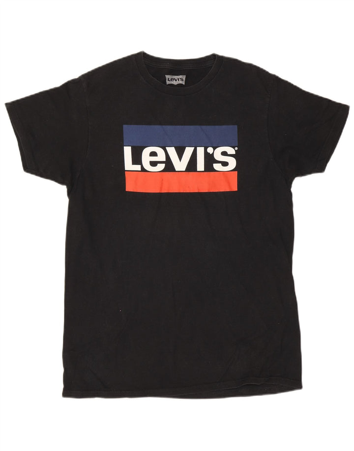 Męski T-shirt z grafiką Levi's, średni czarny