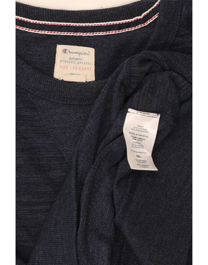 Bluza męska Champion, 2XL, granatowa, bawełniana w cętki