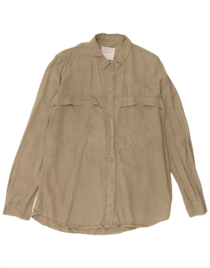 Koszula damska Zara Trafaluc UK 14 Medium Khaki Lyocell
