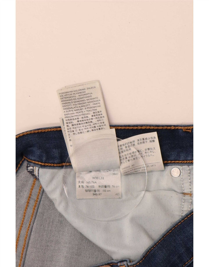 Damskie dżinsy Levi's 314 Shaping Straight W30 L31 Niebieska bawełna
