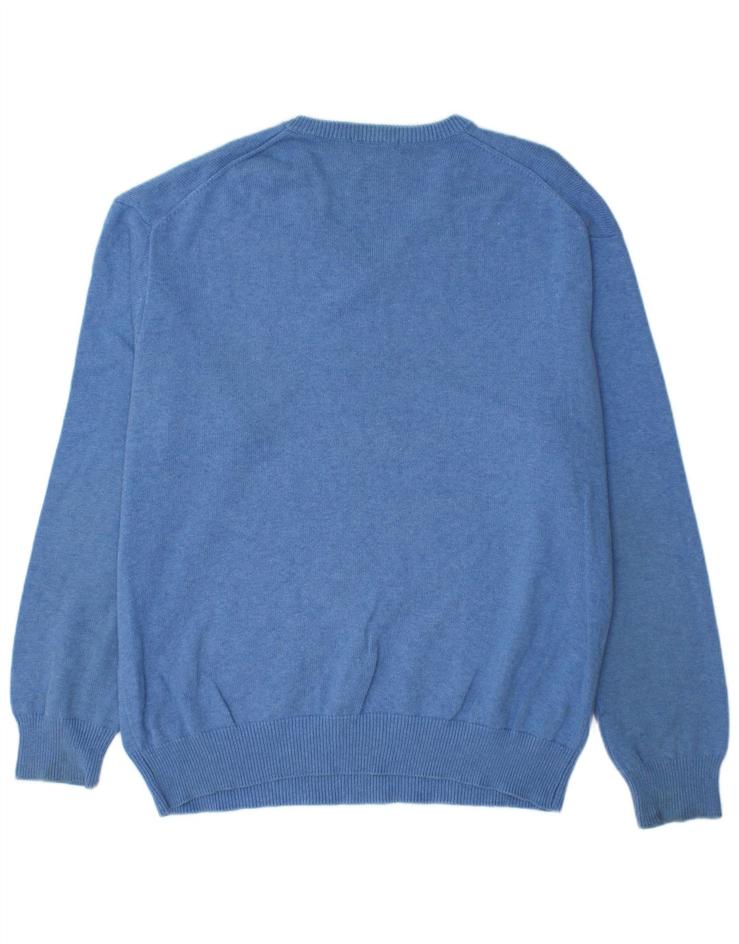 Męski sweter GANT z dekoltem w kształcie litery V, XL, niebieski, bawełniany