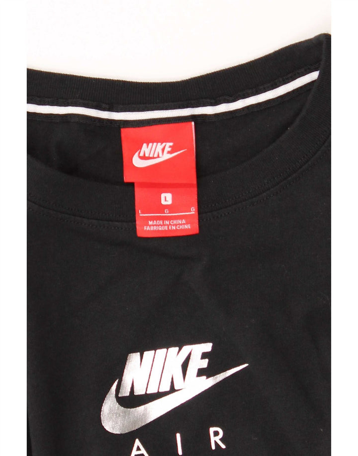 Nike Mens Graphic Top Long Sleeve Large Black