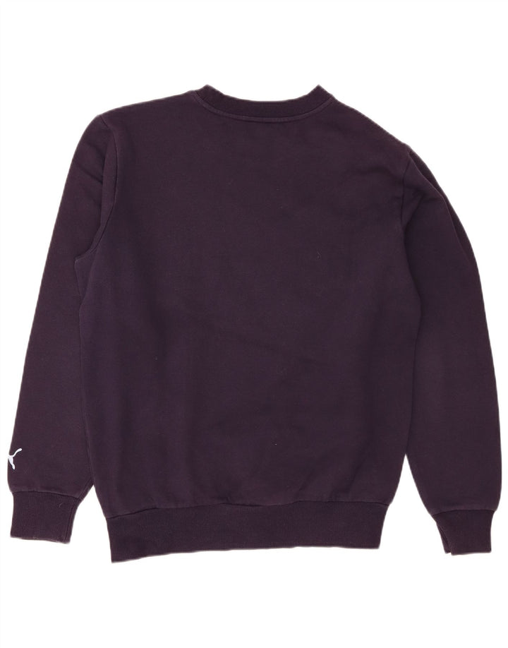 Męska bluza z grafiką Puma, mała, granatowa, bawełniana