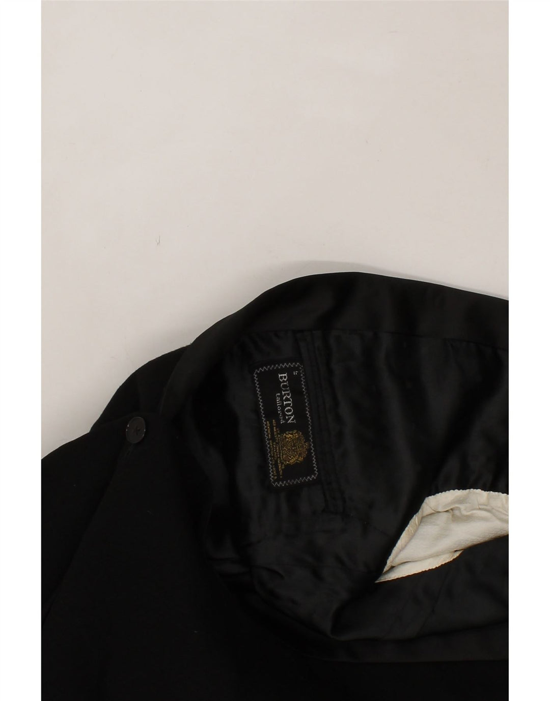 BURTON Mens 1 Button Blazer Jacket UK 38 Medium Black Vintage Burton and Second-Hand Burton from Messina Hembry 