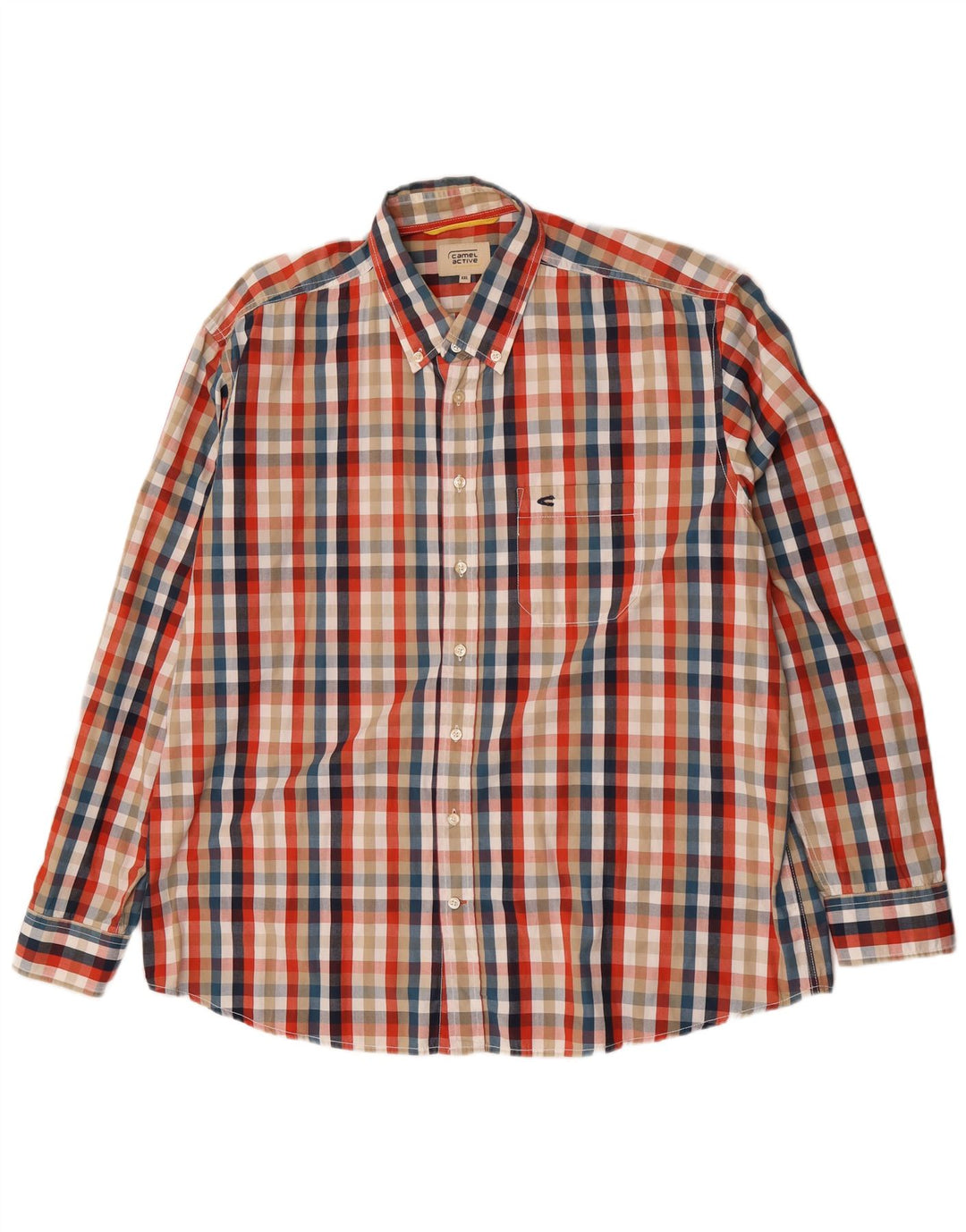 Koszula męska Camel Active w kratkę 2XL, wielokolorowa, bawełniana w kratę