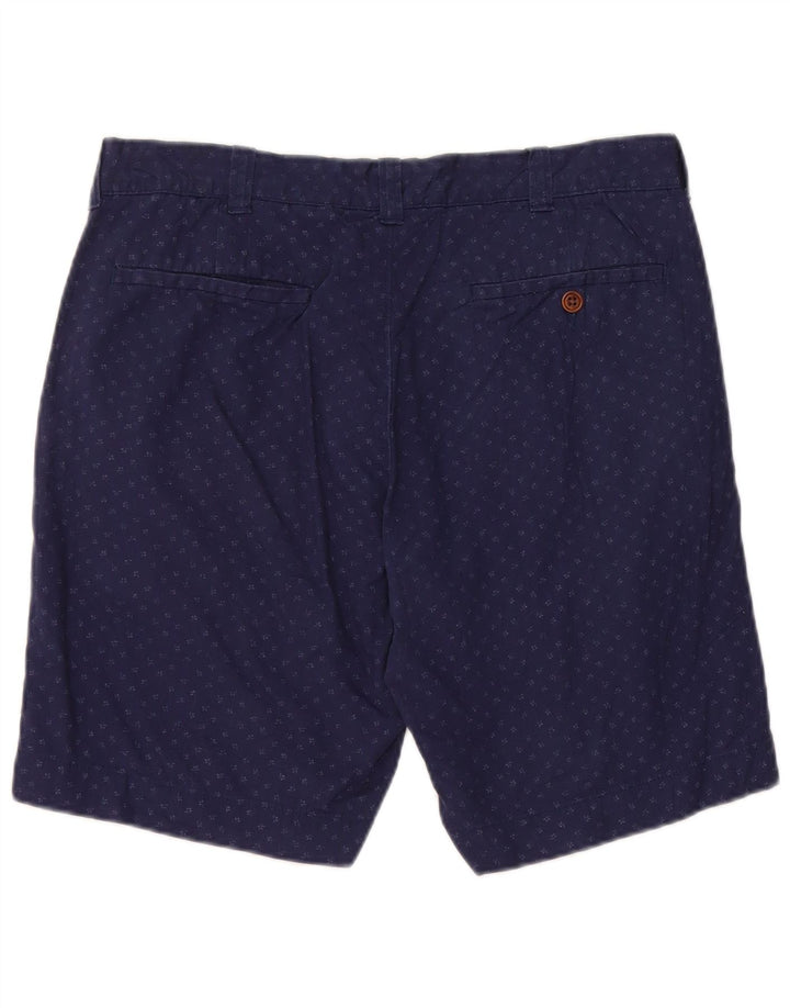 Męskie spodenki J. CREW Stanton Chino W32 Średni granatowy, bawełniany w cętki