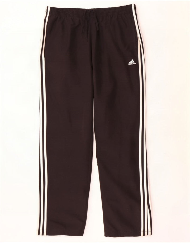 Męskie spodnie dresowe Adidas Climalite, duże, czarne, poliestrowe