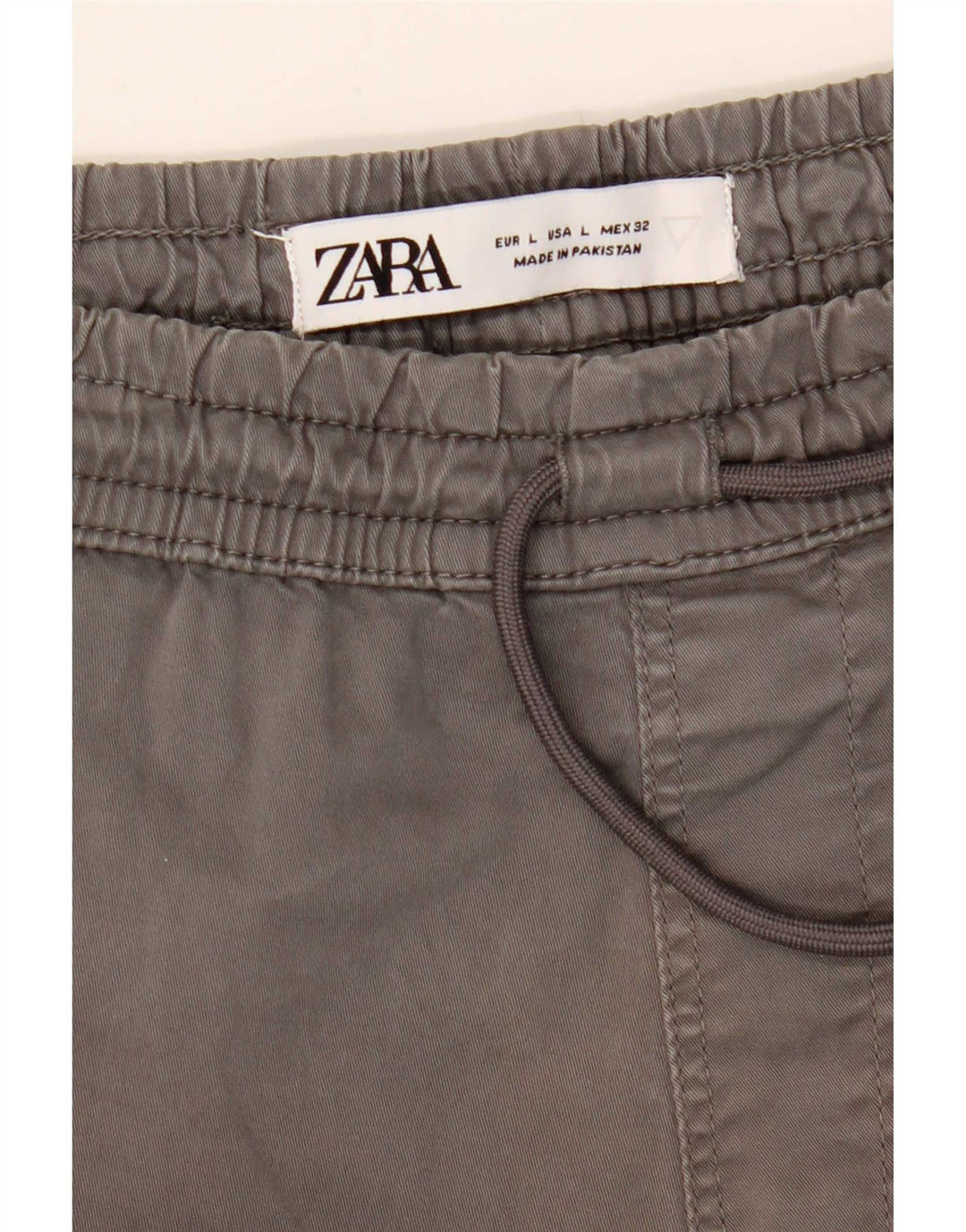 Damskie spodnie chino do biegania Zara, duże W32 L27, szare