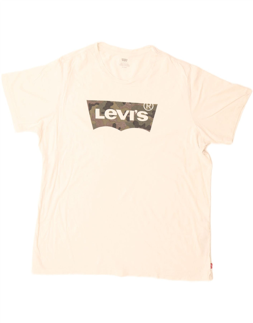 Męska koszulka z grafiką Levi's, góra XL, biała bawełna