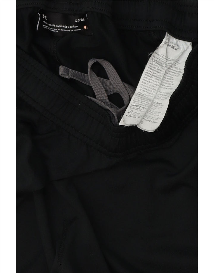 Męskie spodnie dresowe Under Armour, duże, czarne, poliestrowe