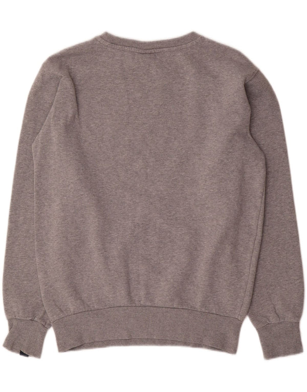 Damska bluza dresowa Ellesse z grafiką oversize, UK 8, mała, szara bawełna