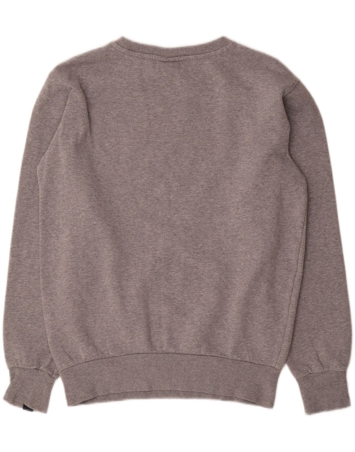 Damska bluza dresowa Ellesse z grafiką oversize, UK 8, mała, szara bawełna