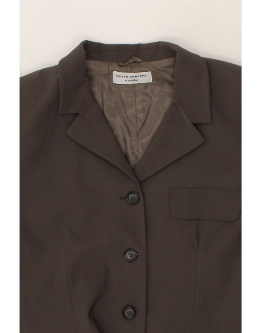 CONBIPEL Womens Esisto 4 Button Blazer Jacket IT 44 Medium Grey Polyester Vintage Conbipel and Second-Hand Conbipel from Messina Hembry 