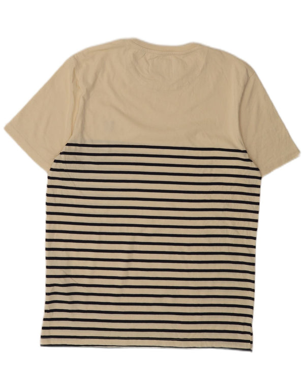 T-shirt męski LYLE & SCOTT Top, bawełniany w średnie beżowe paski