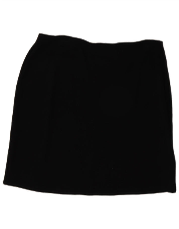 Marks & Spencer Damska spódnica mini UK 14 Large W30 Czarna wiskoza