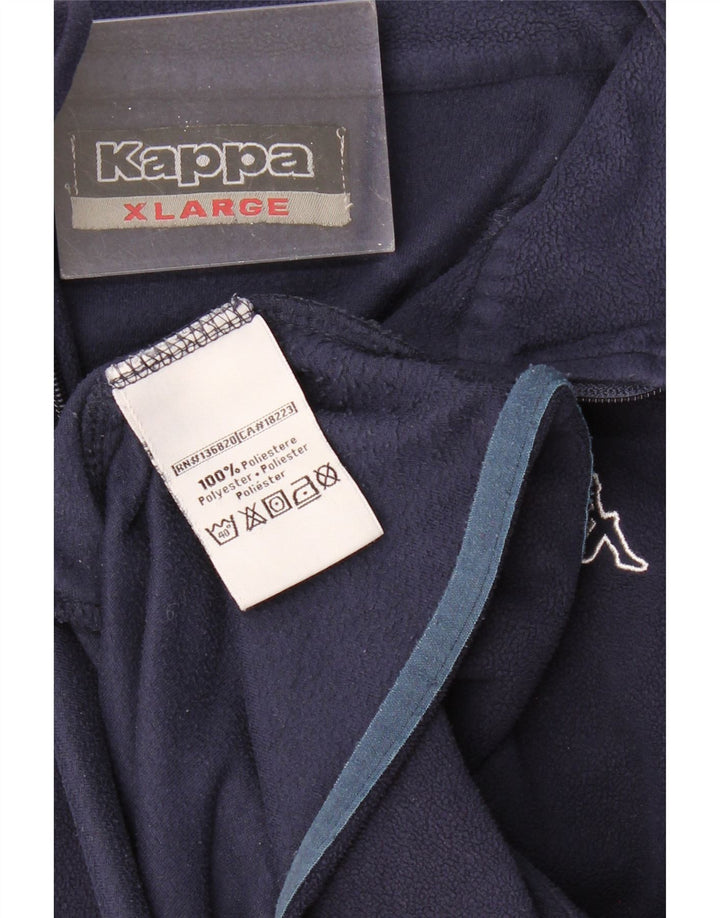 Męska kurtka polarowa KAPPA UK 42 XL, granatowa, poliester