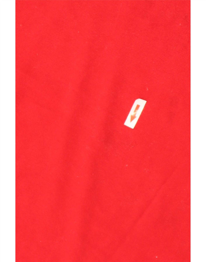 Męska koszulka z grafiką Adidas, bawełniana, średnia czerwona
