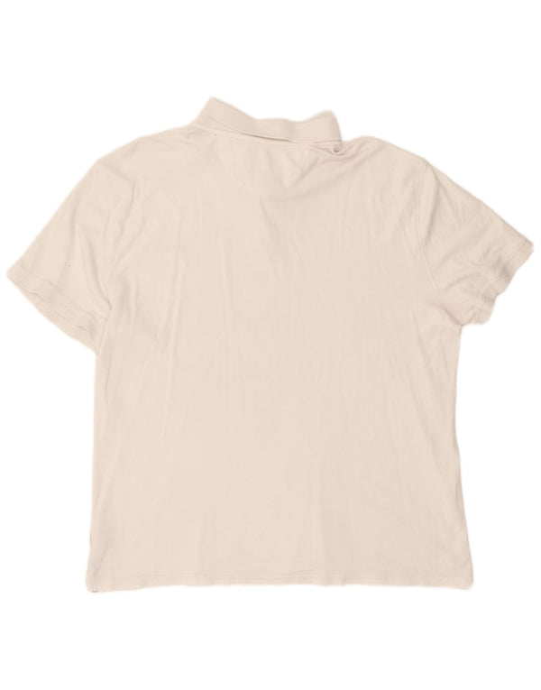 Męska koszulka polo Calvin Klein 2XL, biała, bawełniana