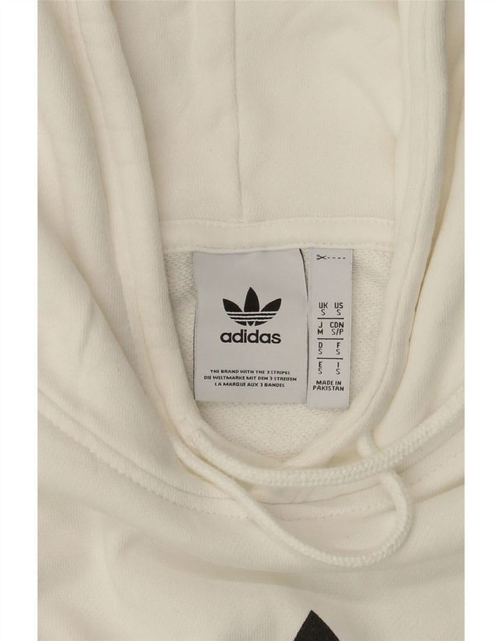 Męska bluza z kapturem Adidas Graphic, mała, biała