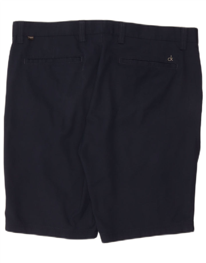 Męskie spodenki chino CALVIN KLEIN W38 XL granatowy poliester