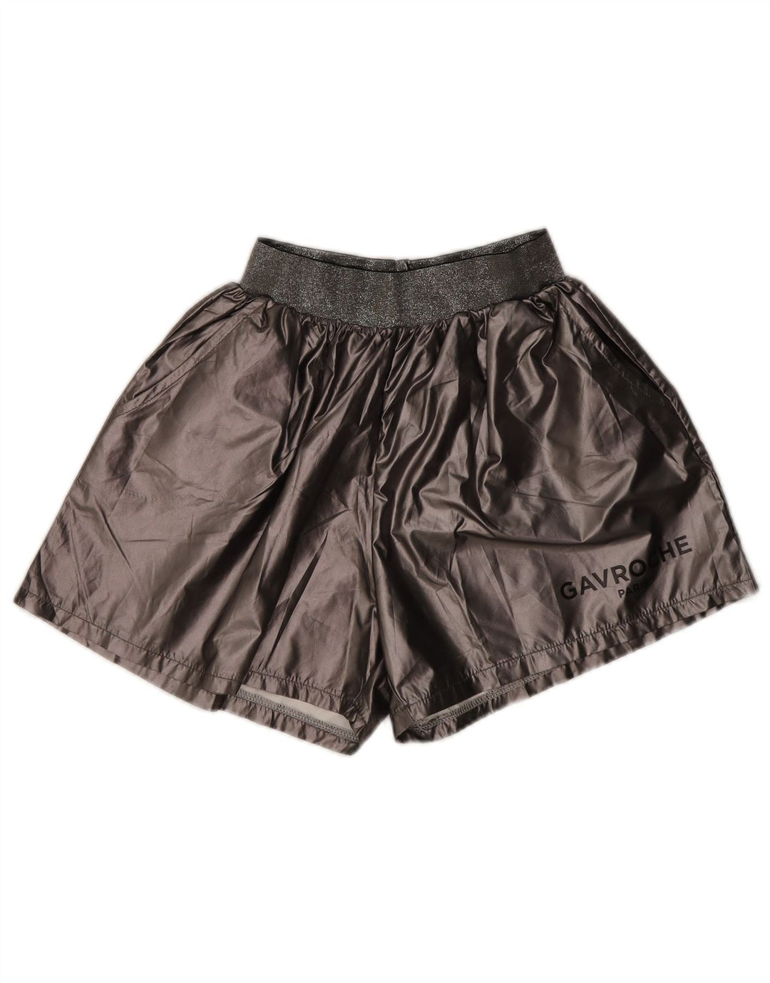 Damskie spodenki sportowe w stylu vintage UK 16, duże, szare, poliestrowe