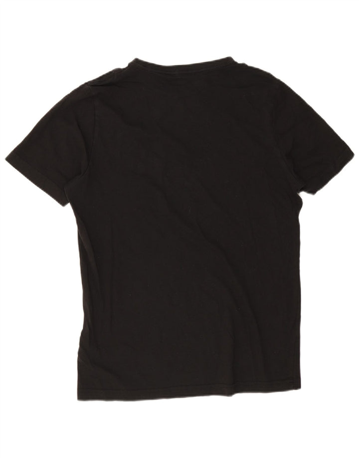 Męski T-shirt z grafiką Puma, mały, czarny, bawełniany