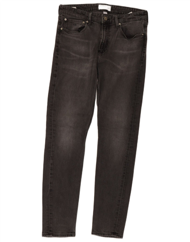 Męskie jeansy Calvin Klein W33 L32 Szara bawełna