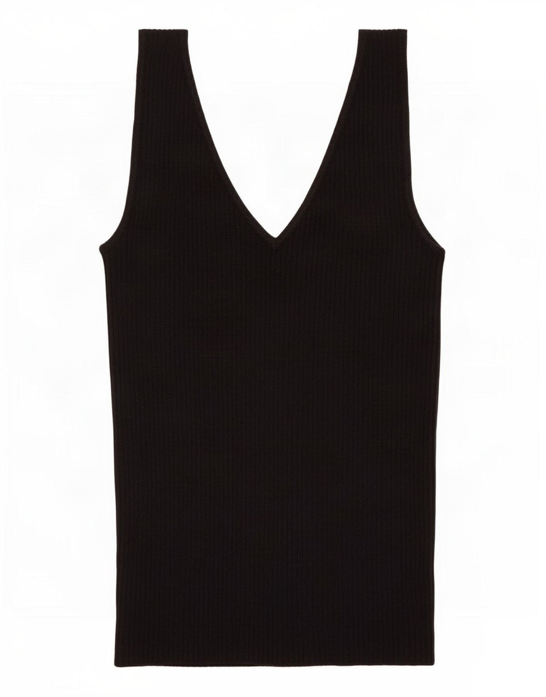 Marks & Spencer Damski top z kamizelką UK 8 Small, czarna wiskoza