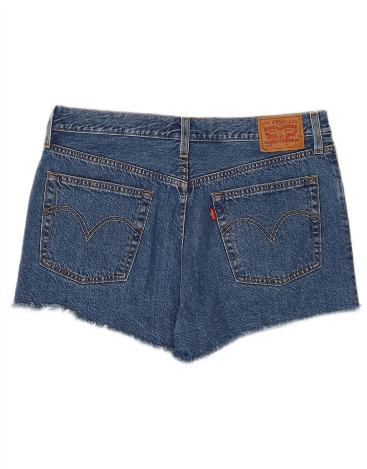 Damskie spodenki jeansowe Levi's 501 W31 Średnioniebieskie, bawełniane