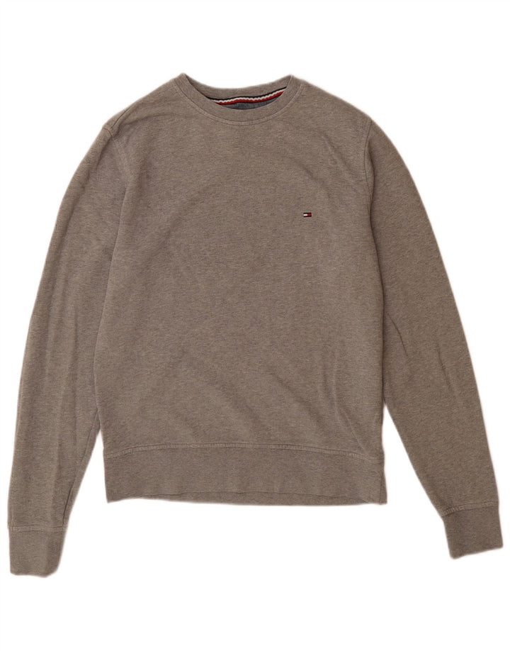 Męska bluza Tommy Hilfiger, mała, szara, nakrapiana bawełna