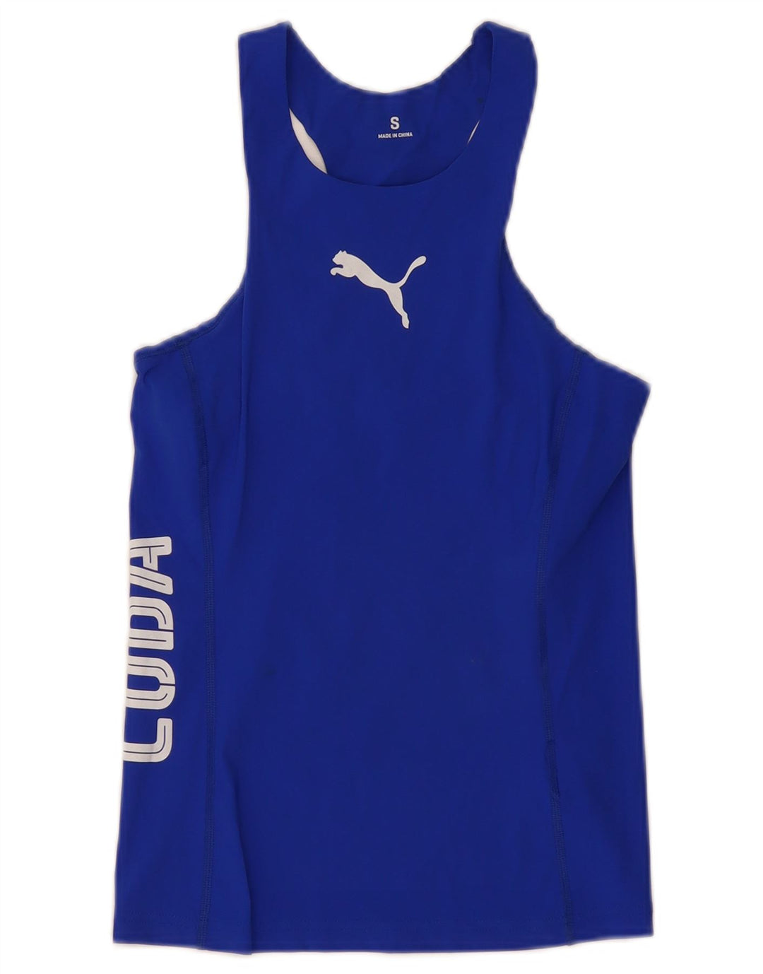 Damska kamizelka PUMA Cuba Graphic Top UK 8 Small Blue Poliamid