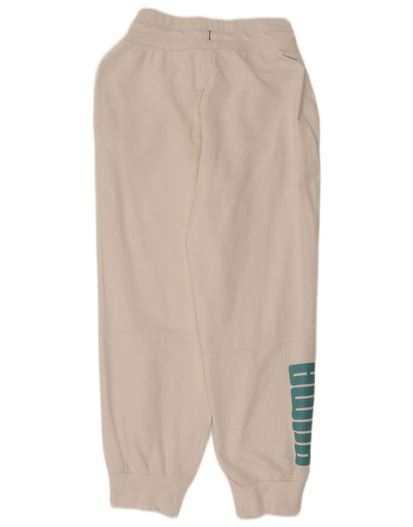 Damskie spodnie dresowe Puma Graphic Joggers UK 10 Small White Cotton