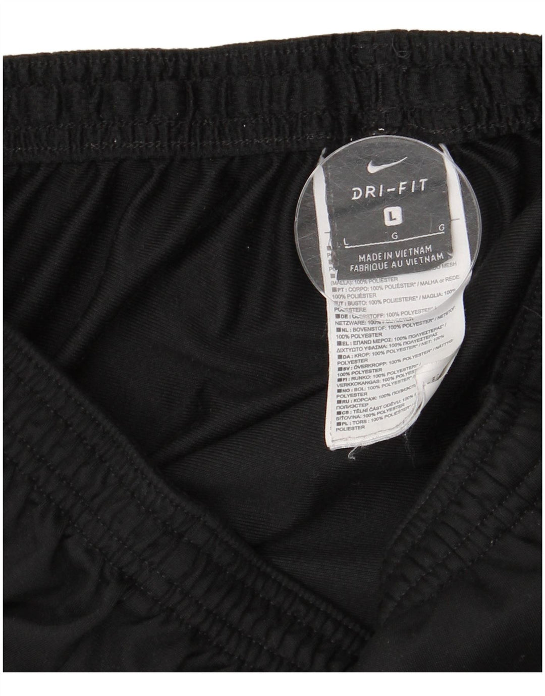 Męskie spodnie dresowe NIKE Dri Fit, duże, czarne, poliestrowe