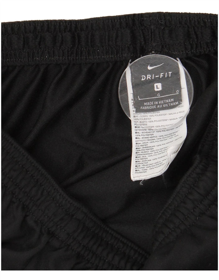 Męskie spodnie dresowe NIKE Dri Fit, duże, czarne, poliestrowe