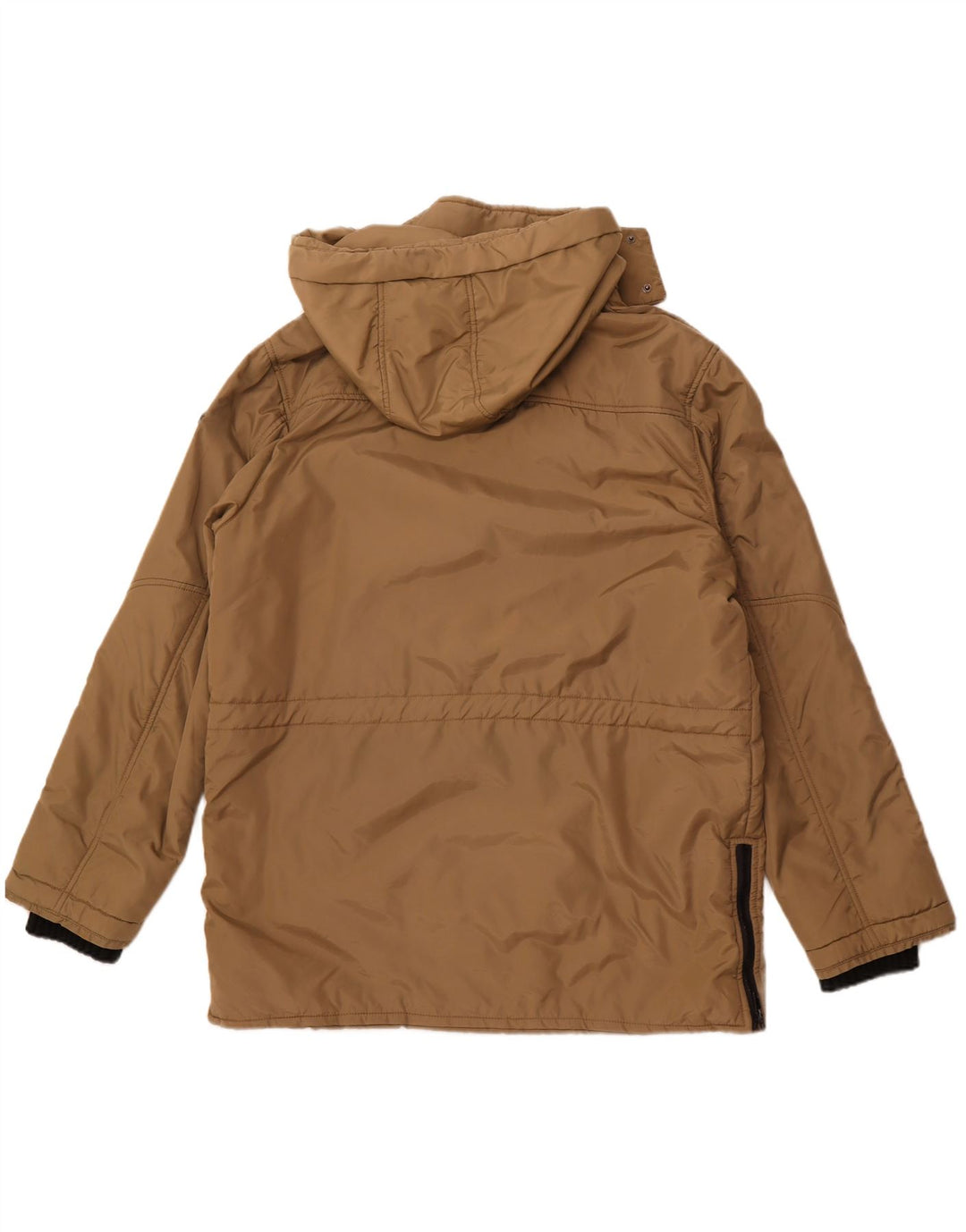 Męska ocieplana kurtka z kapturem i kapturem ASTROLABIO UK 42 XL, brązowy nylon