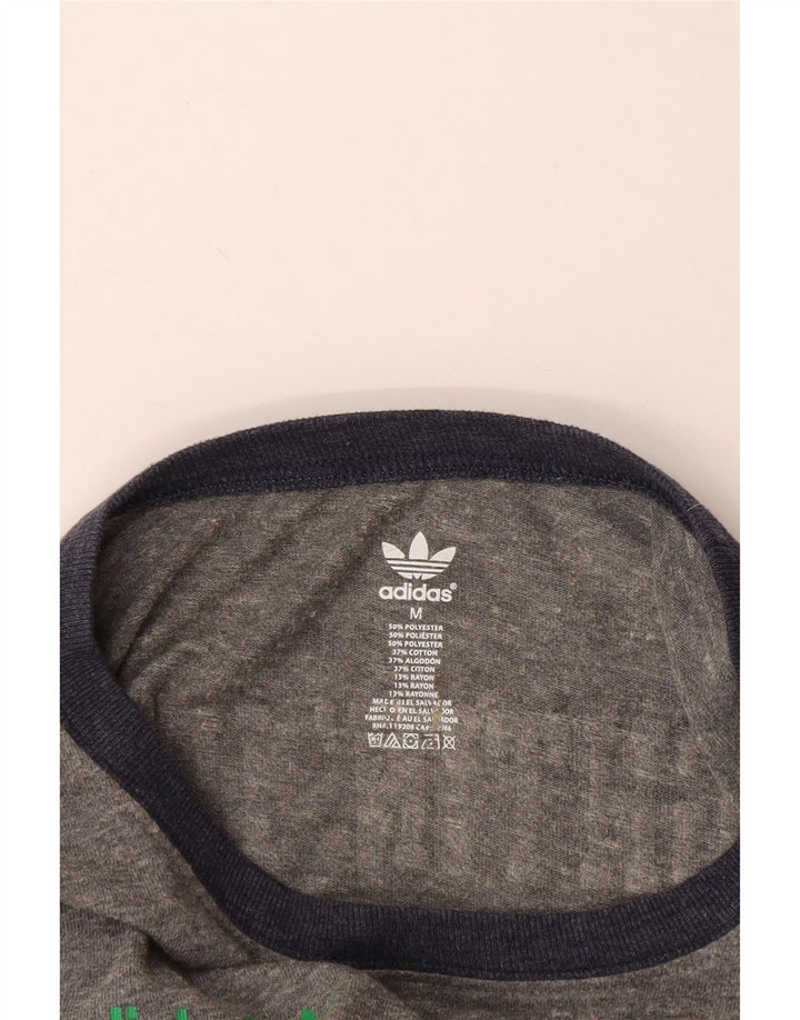 Damska koszulka ADIDAS Notre Dame Graphic Top UK 14 Średni granat