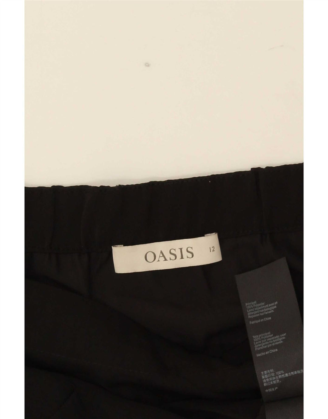 Damski top z odkrytymi ramionami Oasis 3/4 UK 12, średni czarny poliester