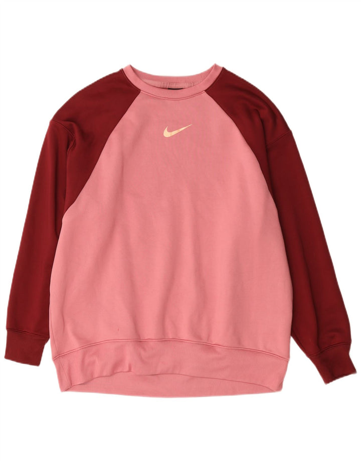 Męska bluza dresowa Nike, bawełniana, w kolorze średniego różu