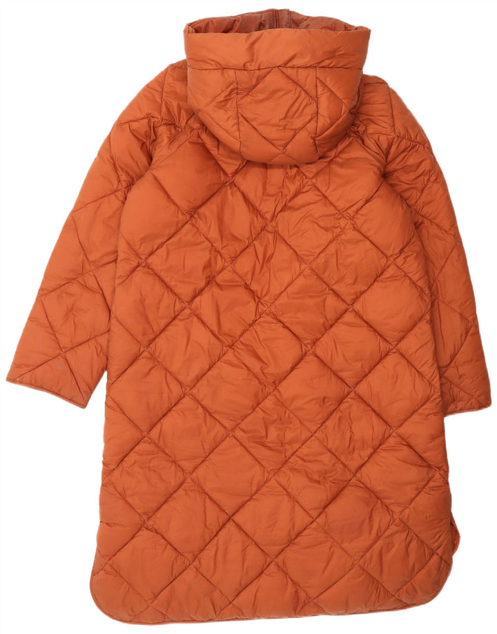 Damski płaszcz z kapturem, oversize, ocieplany Barbour UK 8, mały, brązowy poliamid