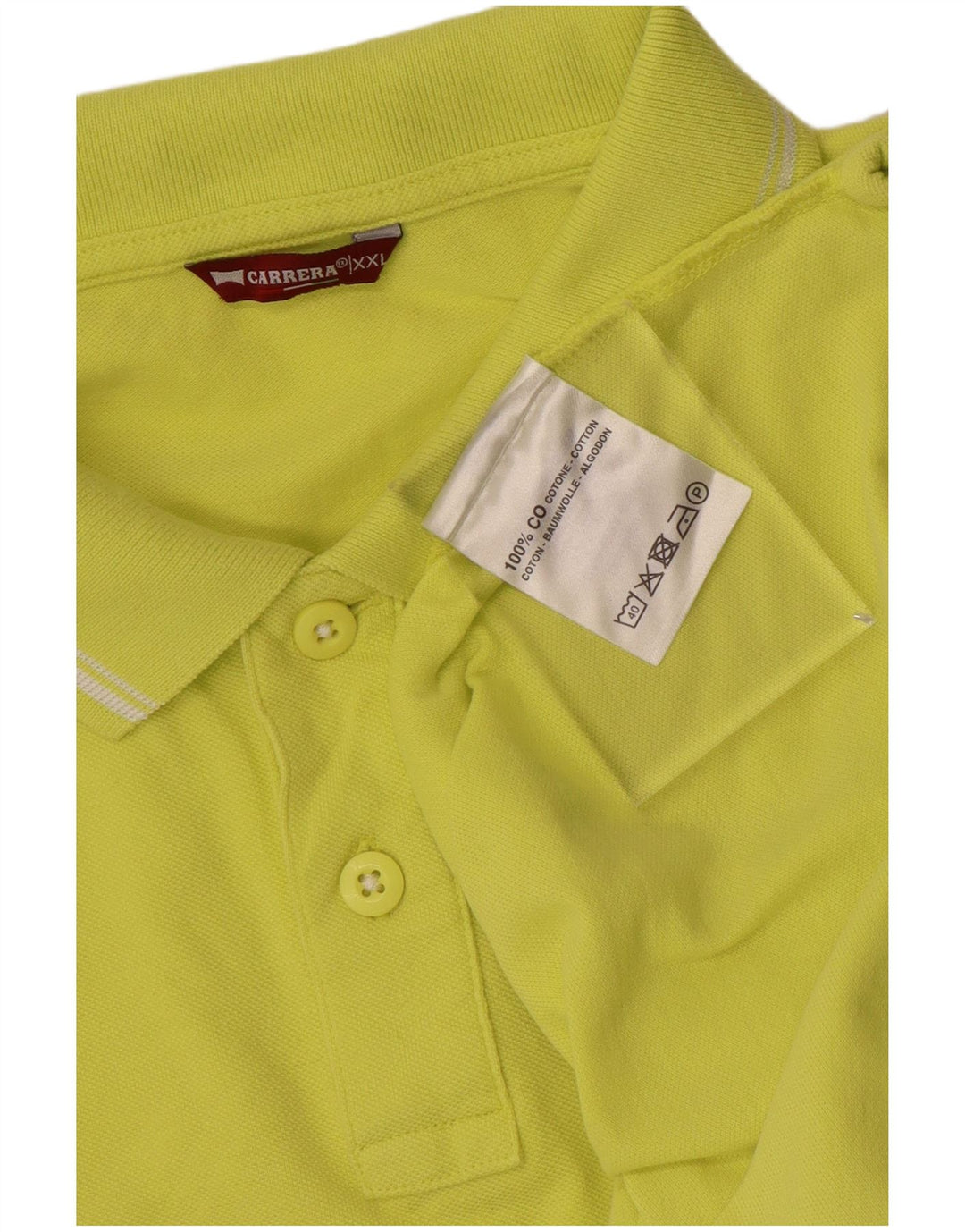 Męska koszulka polo CARRERA 2XL, żółta, bawełniana