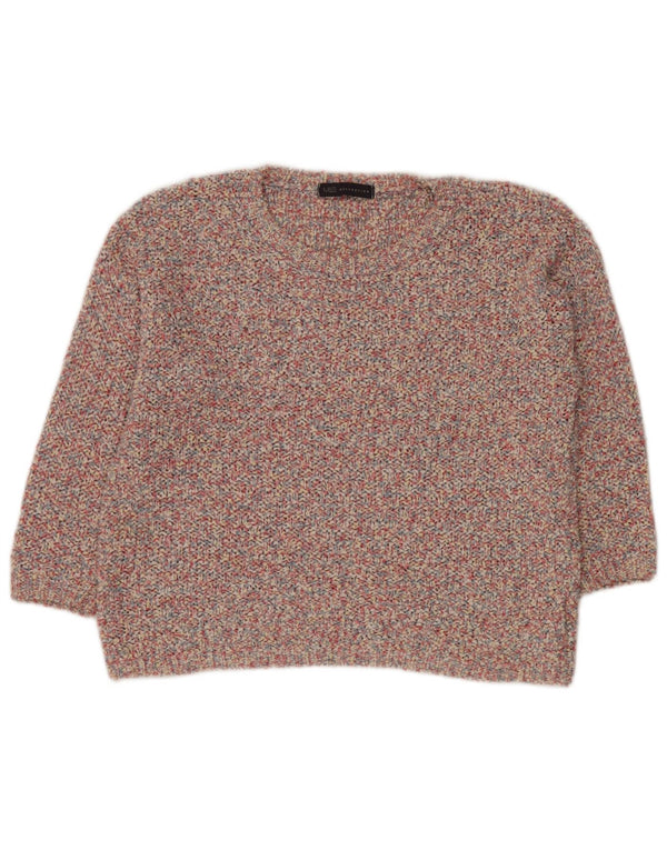 MARKS & SPENCER Damski sweter z okrągłym dekoltem, UK 14, duży różowy