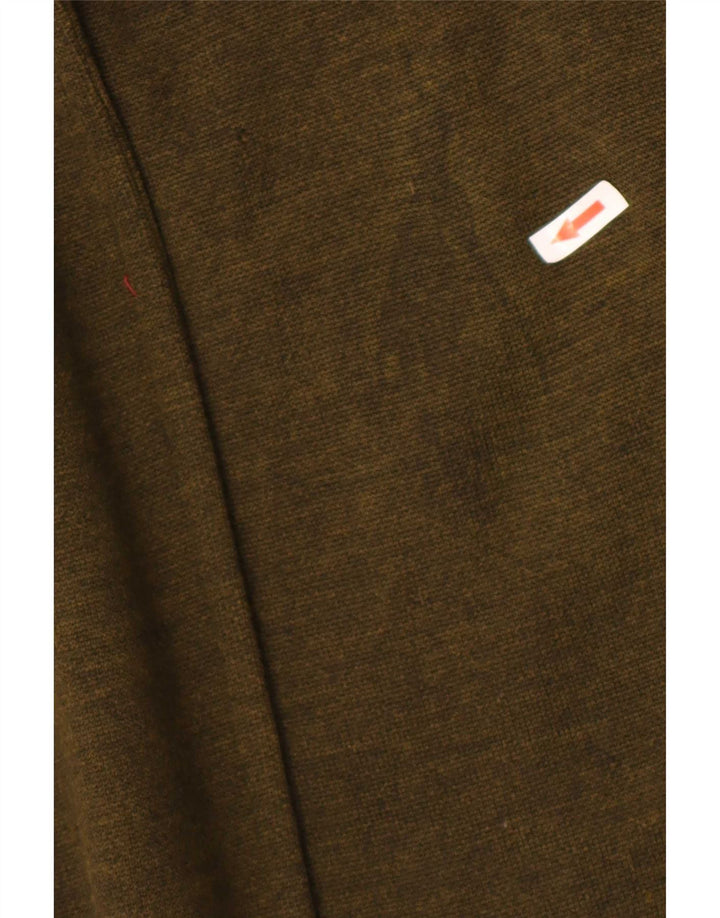 Vintage damski płaszcz poncho z kapturem, jeden rozmiar khaki