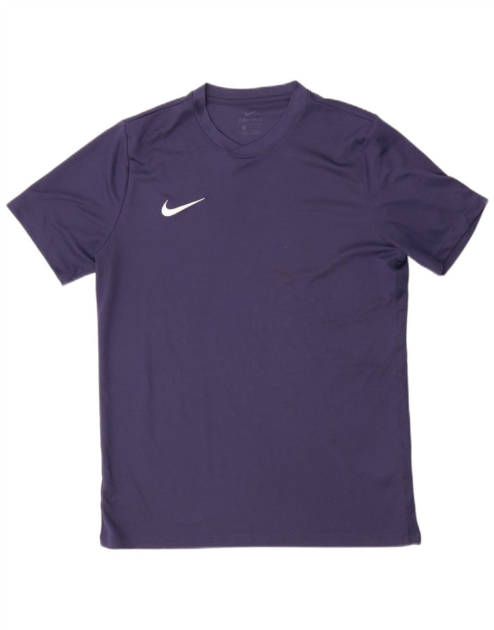 Męski T-shirt Nike Dri Fit, duży, granatowy, poliester