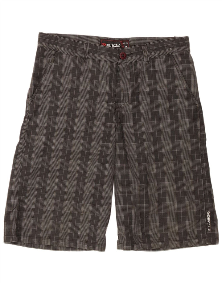 Chłopięce spodenki Chino Billabong 15-16 lat W32 Szary poliester w kratę