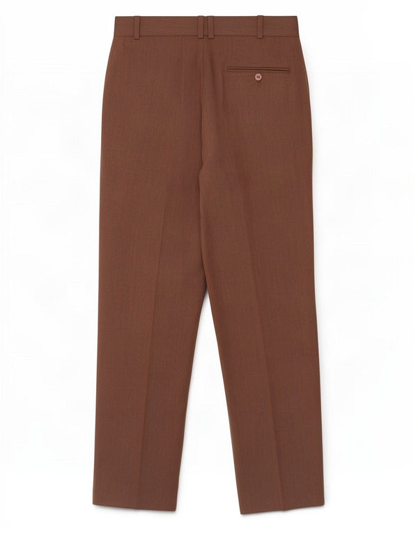 Męskie spodnie garniturowe w stylu vintage IT 46 Small W30 L29 Brązowe Morskie