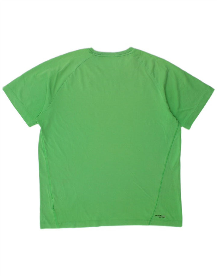 Męski T-shirt z grafiką ADIDAS, duży, zielony