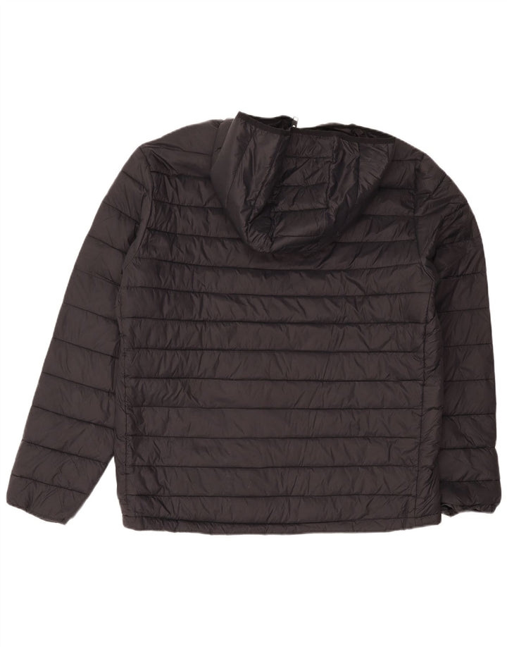 Męska ocieplana kurtka z kapturem Jack & Jones UK 42 XL, czarna