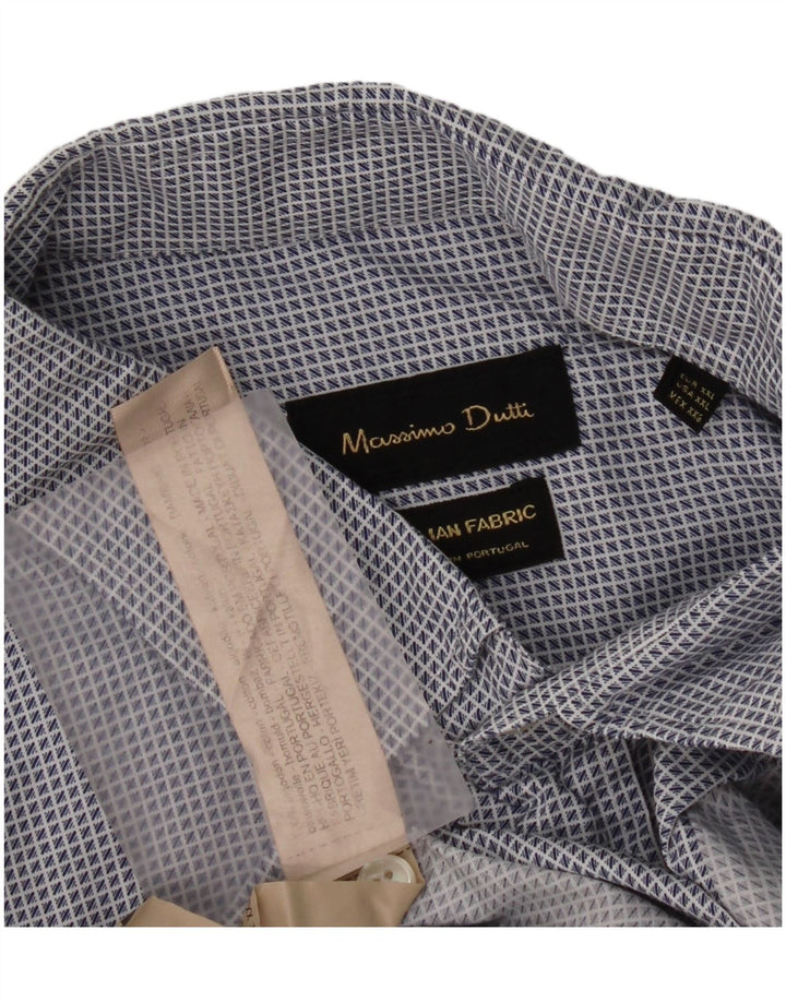 Koszula damska Massimo Dutti 2XL, bawełniana niebieska kratka