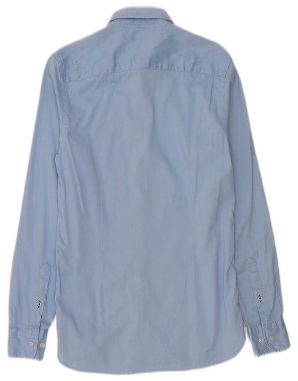 Koszula męska Slim Fit Tommy Hilfiger XS, niebieska, bawełniana
